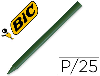 25 lápices de cera Plastidecor unicolor verde oscuro-02